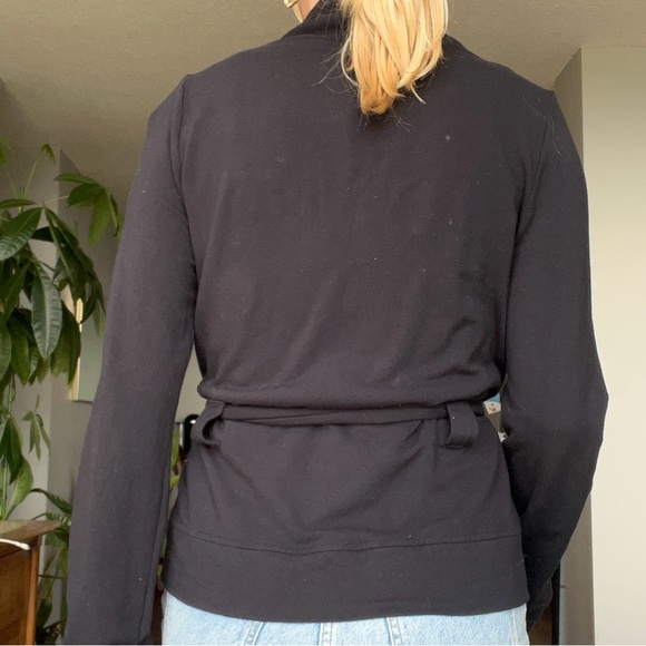 Lululemon Wrap Tie-Up Black Cardigan - Picture 4 of 8